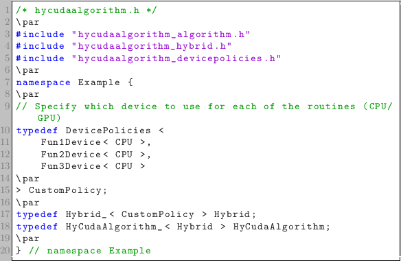 \begin{lstlisting}
/* hycudaalgorithm.h */
\par
...